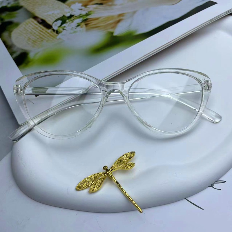 Mắt Kính Chống Ánh Sáng Xanh Siêu Nhẹ Phong Cách Retro Thời Trang Cho Nữ