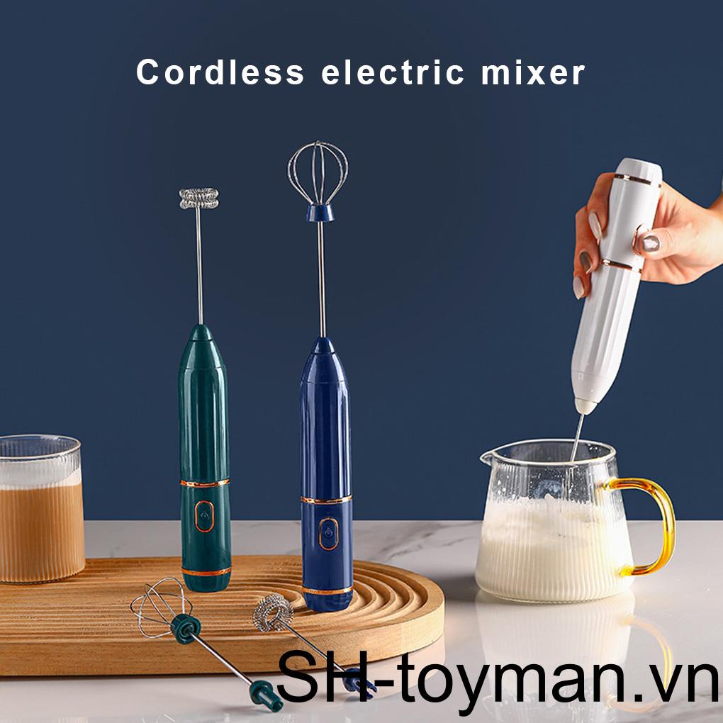 Máy Đánh Trứng / Khuấy Tạo Bọt Cà Phê Mini Cầm Tay Không Dây Sạc USB
