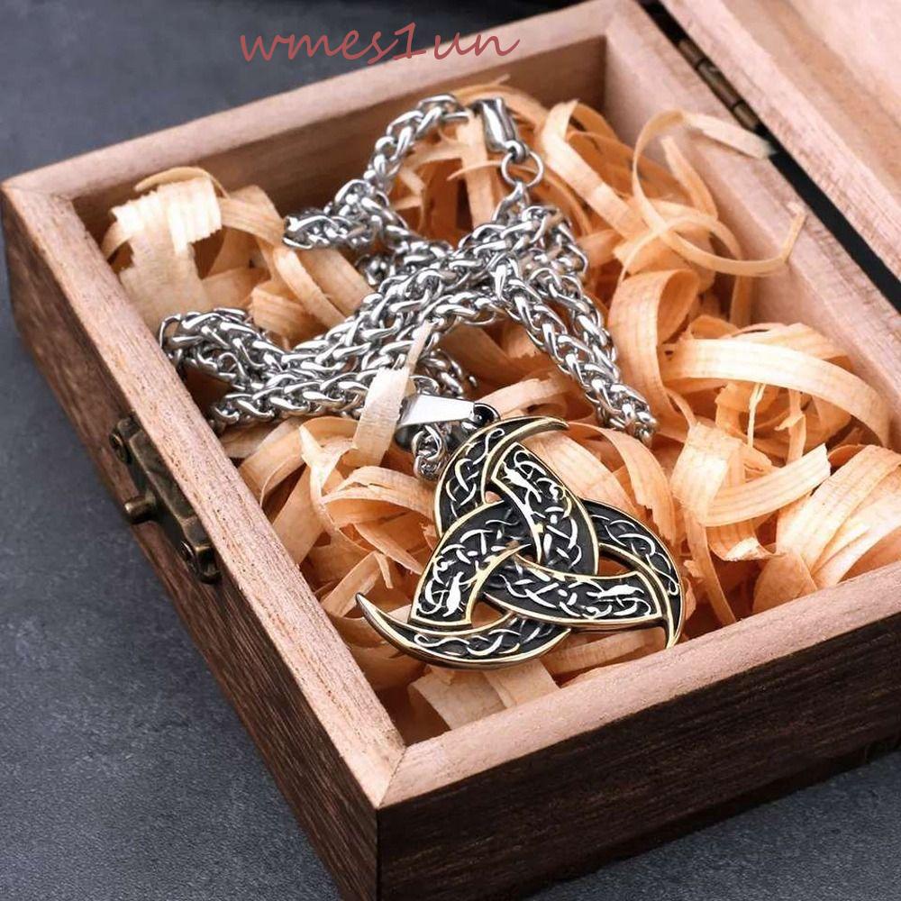 Vòng cổ Mặt Thắt Nút WMES15H Bằng Hợp Kim Đơn Giản Thời Trang Cho Nam