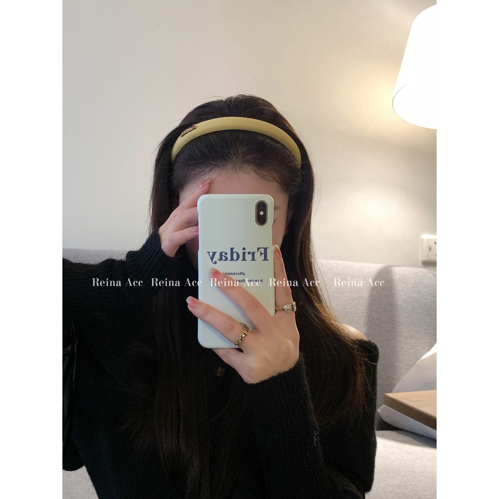 Băng Đô In Chữ Thời Trang Nữ Tính