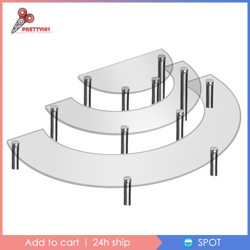 Giá Đỡ Trưng Bày Bánh Cupcake / Sơn Móng Tay Bằng Acrylic Hình Bán Nguyệt Độc Đáo Trang Trí Nhà