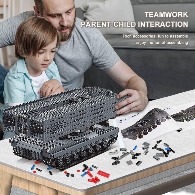 Đồ Chơi Lắp Ráp Mô Hình Mould King 20002 RC Bridge Tank