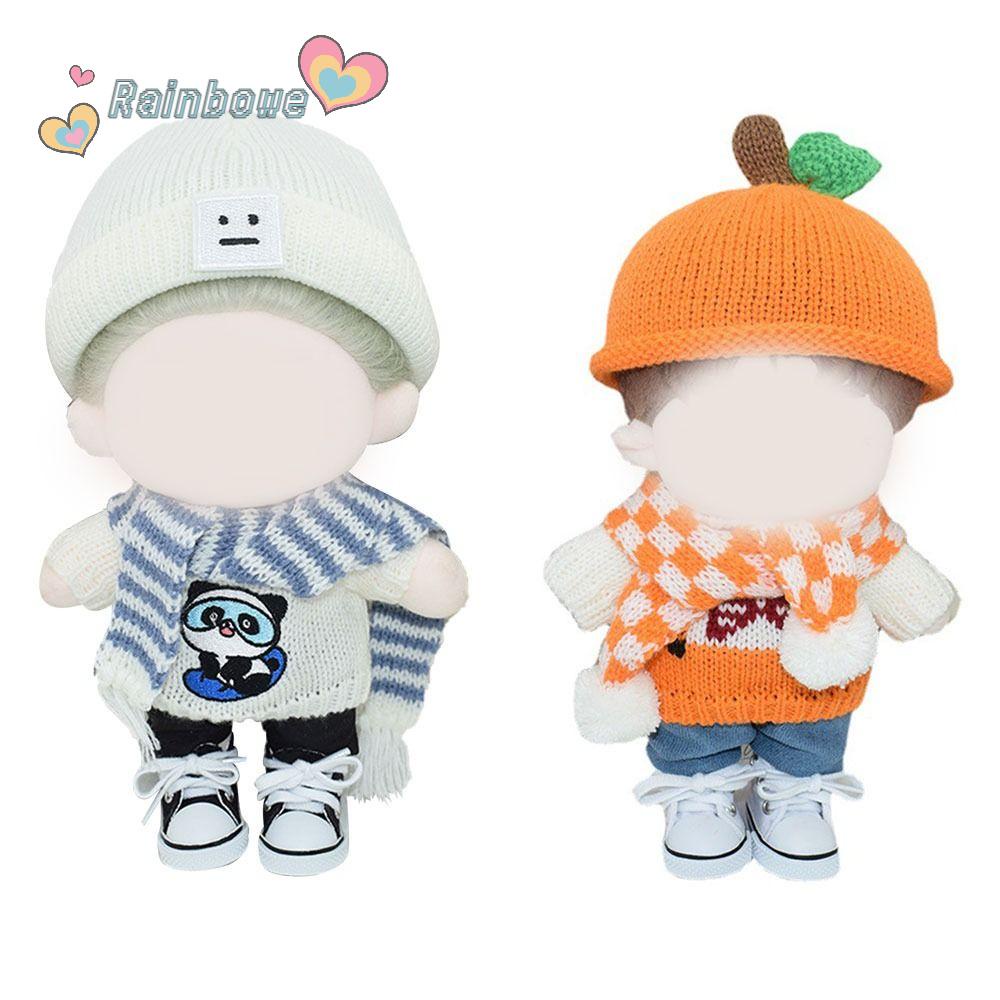 Bộ Đồ Len Thay Thế Màu Cầu Vồng Cho Búp Bê 20cm