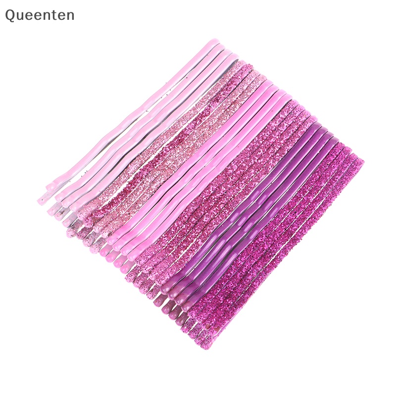 Set 24 Kẹp Tăm Lượn Sóng Bằng Kim Loại Thời Trang