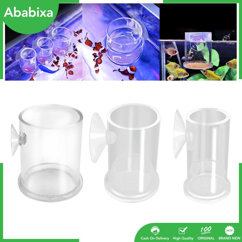 [Ababixa] Dụng Cụ Cho Cá Ăn Tự Động Bằng Acrylic Kèm Lưới Lọc Bán Tự Động
