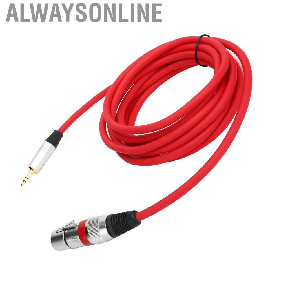 Alwaysonline 3.5mm Male To XLR Female Adapter Cable 3 M Cable Cord For Microphone New