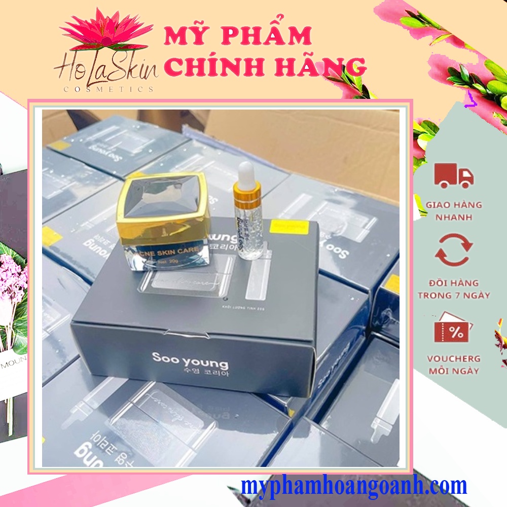 Bộ kem face và serum mụn cao cấp Soo Young