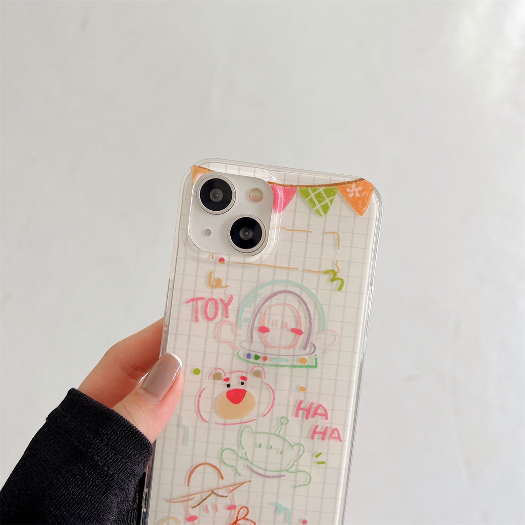 Ốp Điện Thoại Silicon TPU Mềm Trong Suốt Họa Tiết Hoạt Hình Toy Story Cho iPhone 13 12 11 14 Pro Max