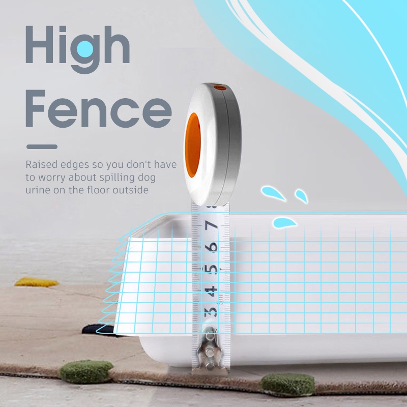 HamshMoc Khay Đi Vệ Sinh Huấn Luyện Thú Cưng Có Thể Tái Sử Dụng Kích Thước Lớn Với Lưới Tản Nhiệt Cho Chó Nhỏ Vừa Và Nhỏ Trong Nhà