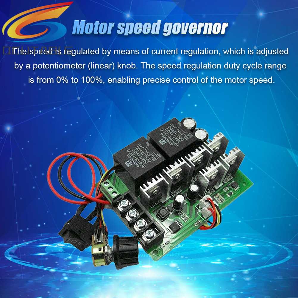 Mô Đun Điều Khiển Tốc Độ Động Cơ Chổi Than DC12V 24V 36V 2000W 40A