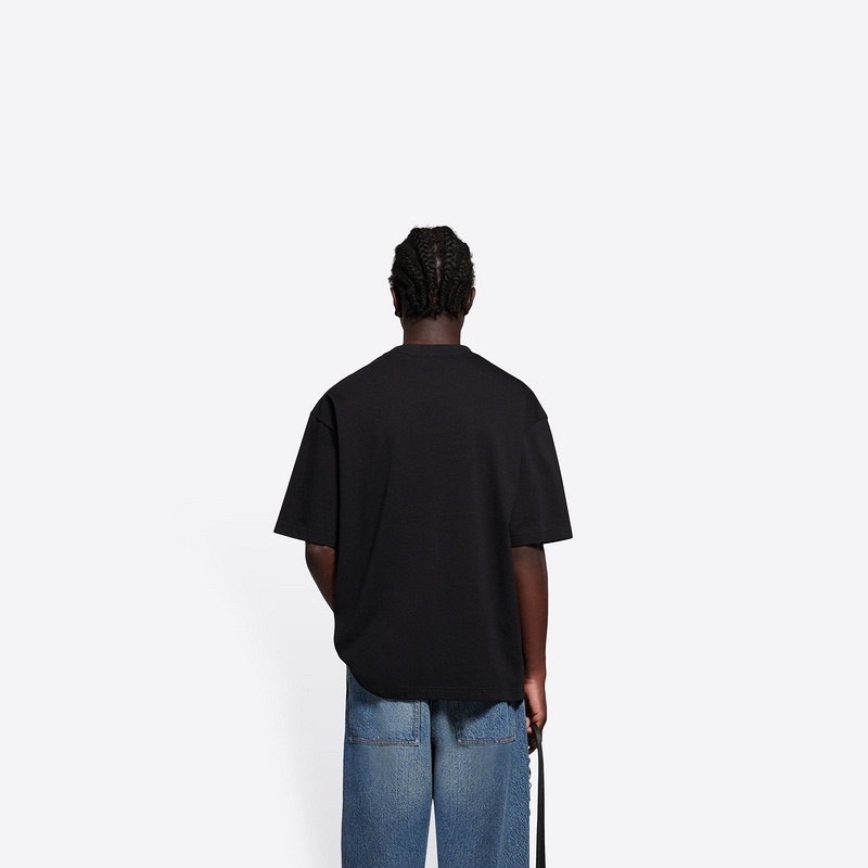 Áo Thun Ngắn Tay Dáng Rộng Phối Nút Khóa Đôi B Thời Trang Chất Lượng Cao