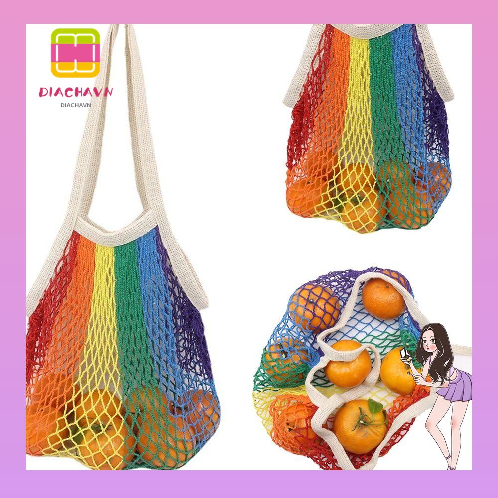 Túi Lưới Mua Sắm Bằng Cotton Có Thể Giặt Tiện Lợi