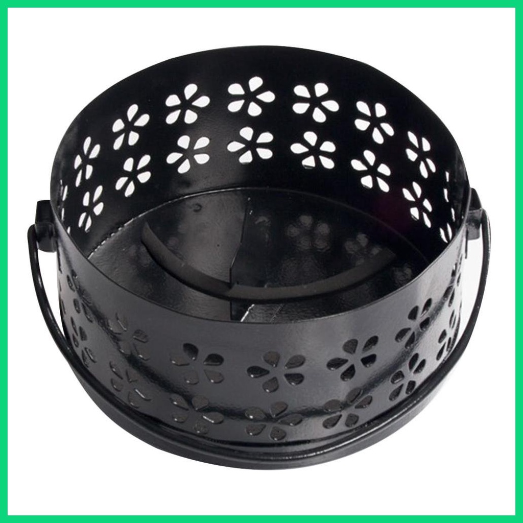 Giá Đỡ Kim Loại Rỗng Chống Bỏng Có Tay Cầm Cho Hộp Đốt Côn Trùng Cho Phòng Ngủ Sân Vườn