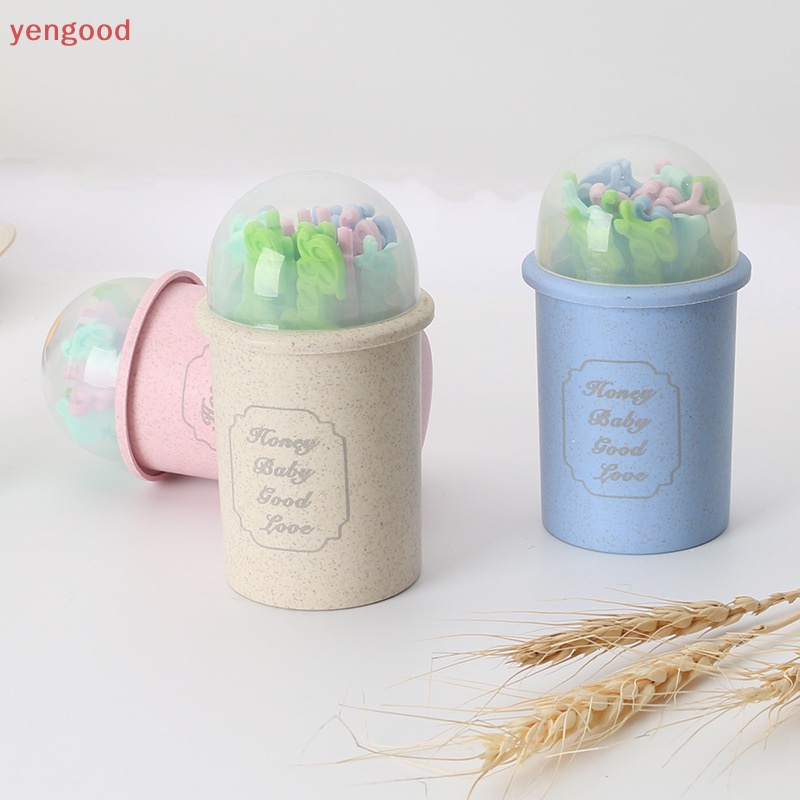 Set 20 Nĩa Ăn Trái Cây / Salad Dễ Thương Cho Bé