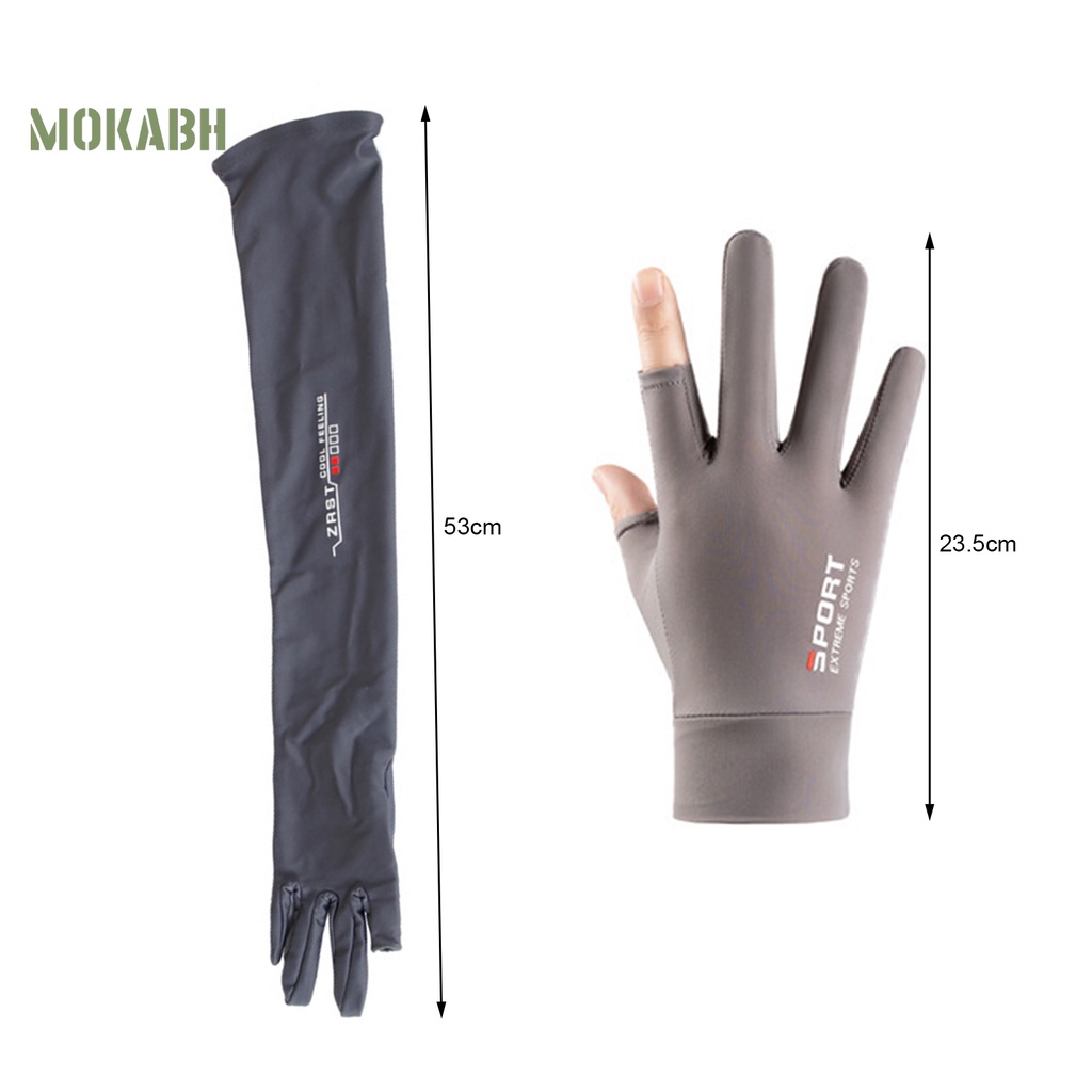 1 Cặp Găng Tay Dài Bằng Silicone Chống Trượt Họa Tiết In Chữ Dành Cho Nam