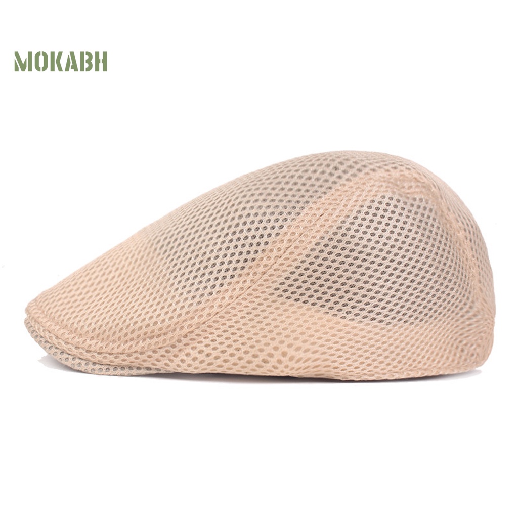 Nón Beret Màu Trơn Co Giãn Thoáng Khí Thời Trang Cho Nam