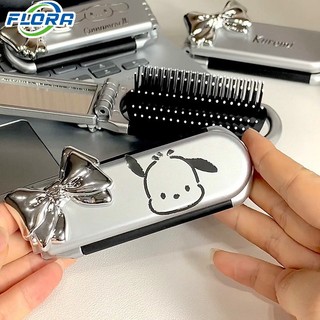 Gương Trang Điểm Cầm Tay Kèm Lược Tiện Dụng
