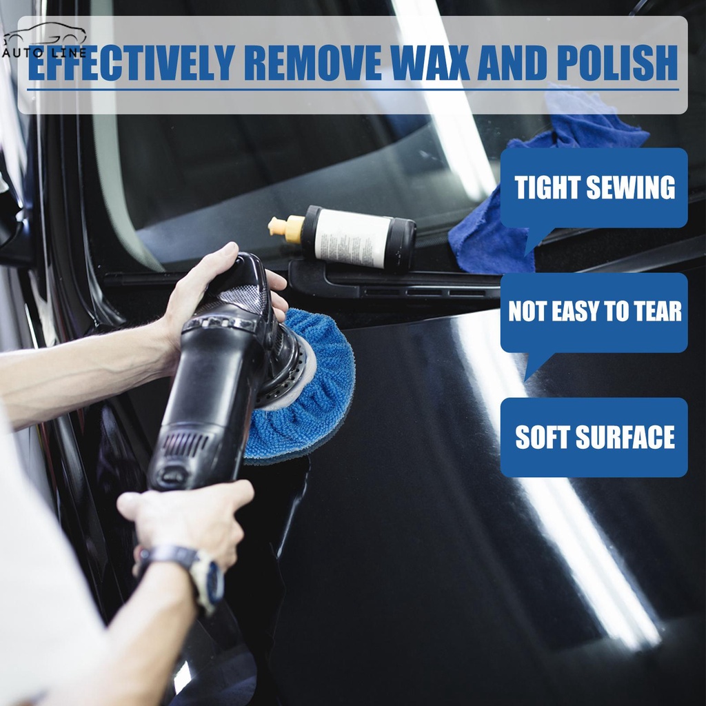 Bộ 20 Đệm Bọc Đánh Bóng Xe Hơi Bằng Sợi Microfiber Mềm Mại Kích Thước 5-6inch SHOPCYC7681