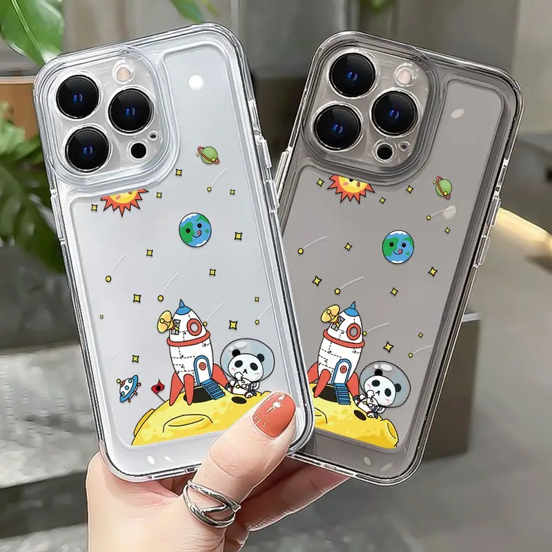 Ốp Điện Thoại TPU Mềm Chống Sốc Họa Tiết Hoạt Hình Cho IPhone 11 14 13 12 Pro Max XS X XR 7 + 8 6 6S Plus Sự Bảo Vệ