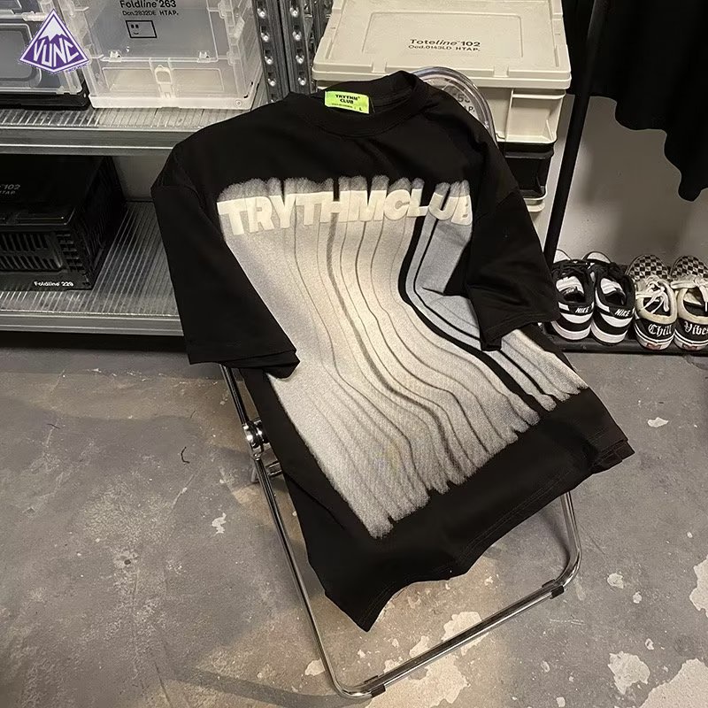 Áo Thun Tay Ngắn Cổ Tròn Dáng Rộng Phong Cách hip hop Thời Trang Mùa Hè Cho Nam