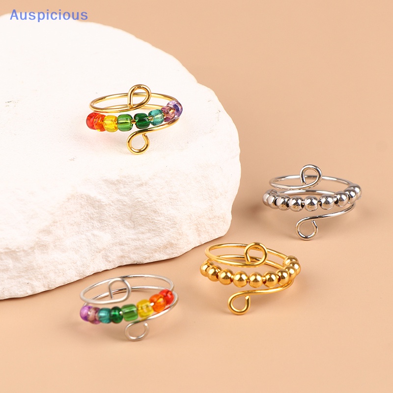 [nghi Ngờ] Nhẫn Xoay Tự Do Đính Hạt Mưa Bohemian Giúp Giảm Căng Thẳng