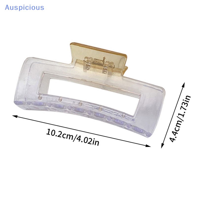 Kẹp Tóc Càng Cua Bằng Nhựa Màu Gradient Trong Suốt Phong Cách Hàn Quốc Thanh Lịch