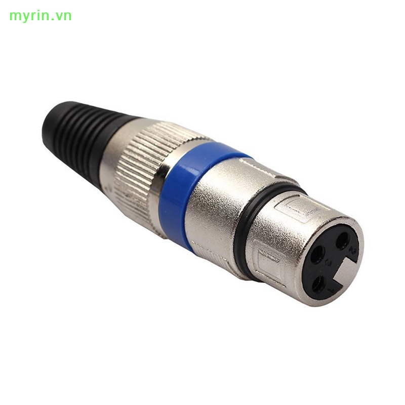 Set 10 Đầu Nối Dây Cáp Âm Thanh XLR 3Pin Male &amp; Female