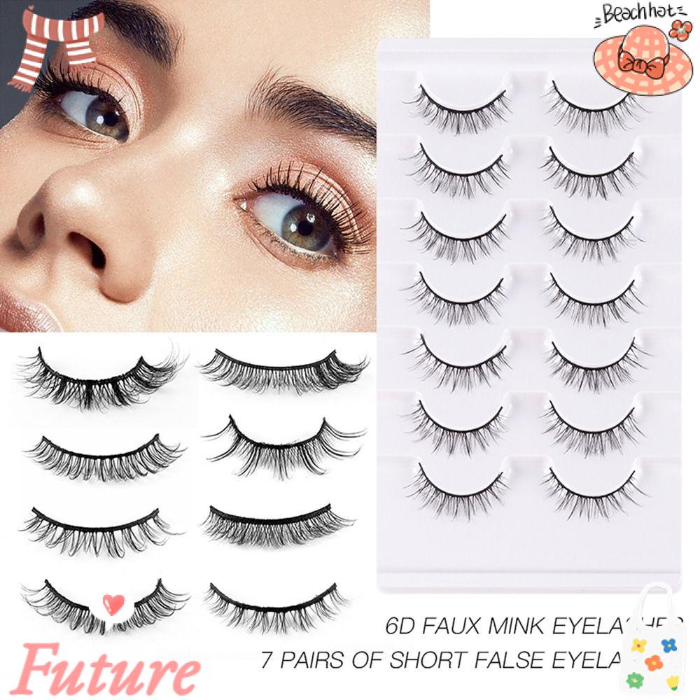 Lông Mi Giả Bằng Lông Chồn Nhân Tạo Hình Mắt Mèo Phong Cách Hàn Quốc