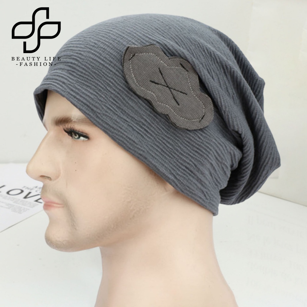 Beautylife Mũ Beanie Mềm Mại Độ Co Giãn Cao Thoáng Khí Giữ Ấm Mùa Thu Đông Chống Nhăn Trang Trí Hình Đám Mây Dành Cho Bạn Nữ Mặc Hàng