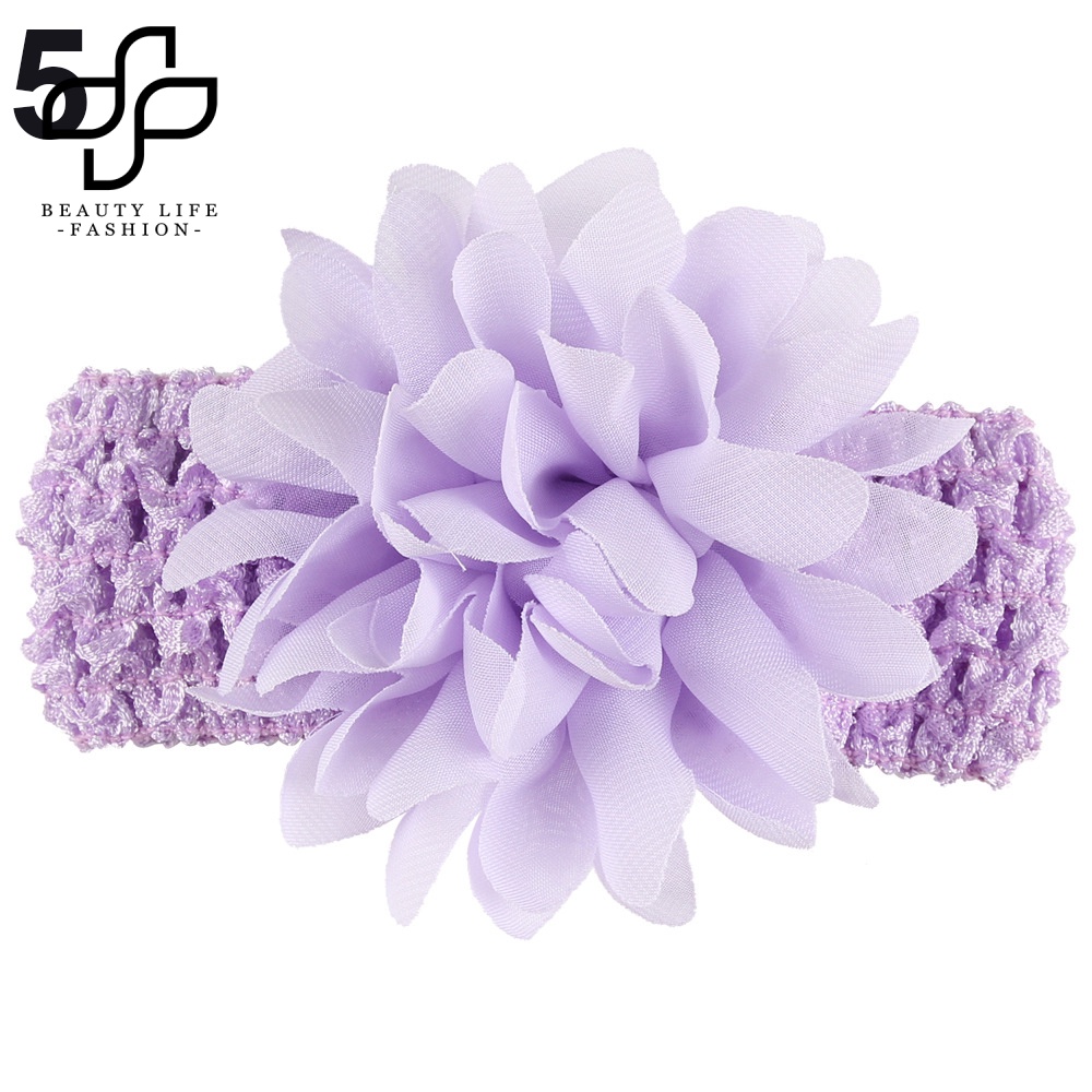 Băng Đô Voan Hoa Co Giãn Thời Trang Cho Bé Gái