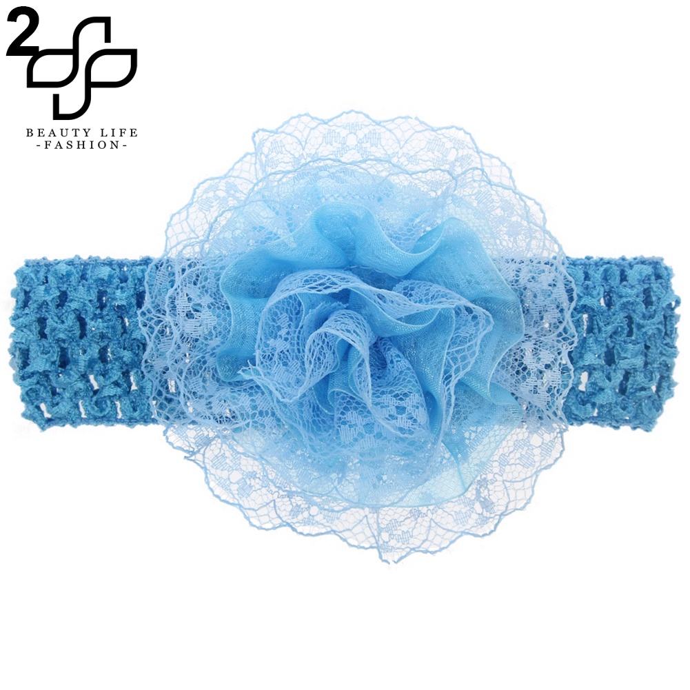 Băng Đô Ren Hoa Co Giãn Dễ Thương Dành Cho Bé Gái