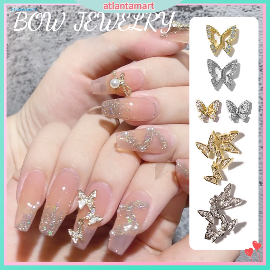 Túi Đựng Đồ Dùng Cao Cấp Tiện Dụng| Phụ Kiện Trang Trí Móng Tay Nghệ Thuật Hình Bướm Màu Sắc Tươi Sáng Không Phai