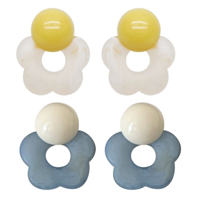 Khuyên Tai Silicone Hình Bông Hoa Xinh Xắn Dành Cho Nữ