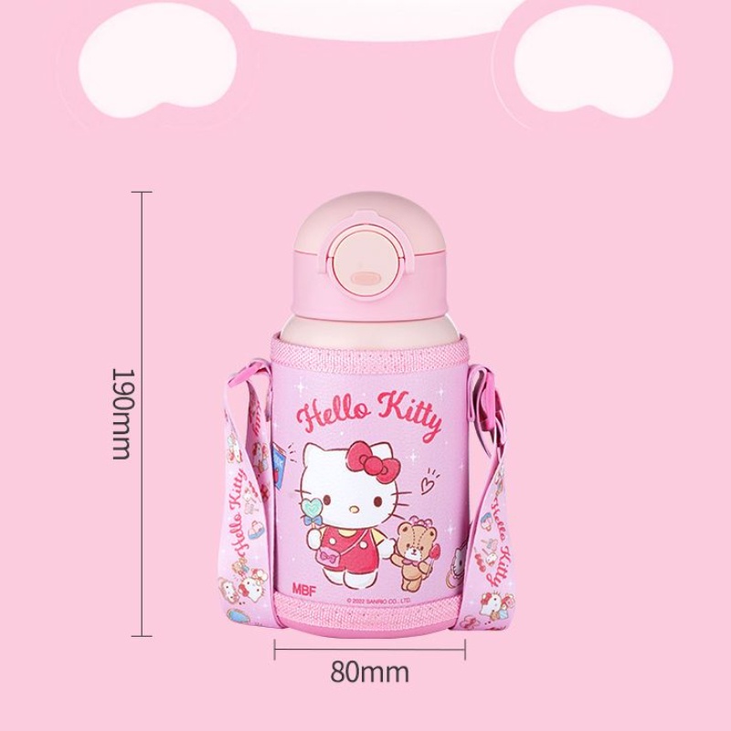 Bình Nước Giữ Nhiệt 500ml Chất Liệu Thép Không Gỉ 316 Họa Tiết Hoạt Hình Dễ Thương