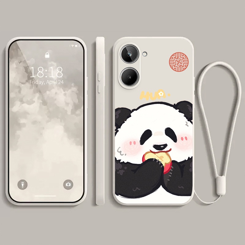 Ốp lưng REALME 10 PRO 5G REALME 10 PRO + 5G REALME 10 4G Ốp điện thoại dẻo Gấu trúc mắn