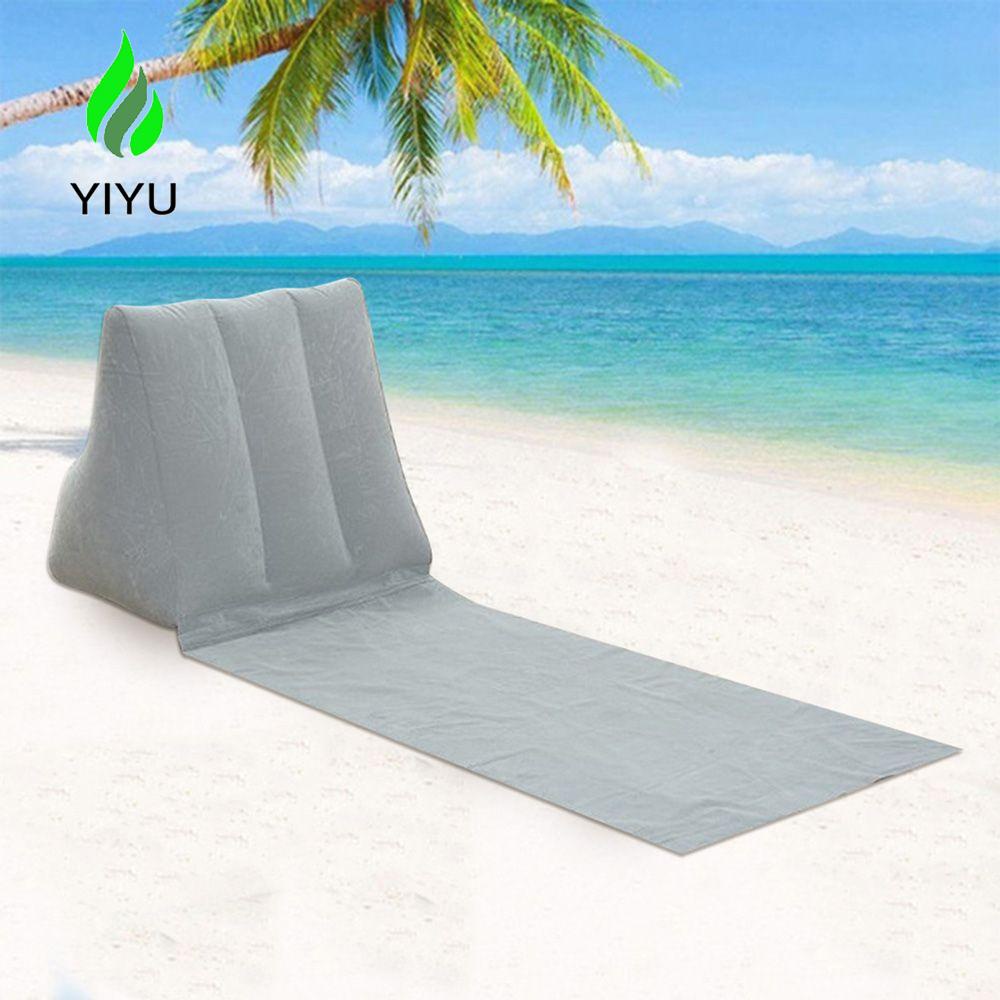 Gối bơm hơi YIYU thư giãn lưng cắm trại &amp; đi biển