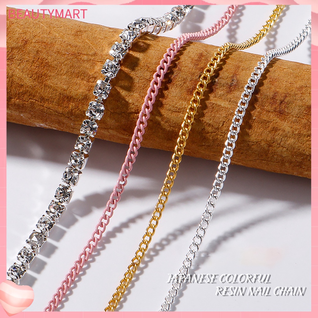 Bộ 3 Thanh Kim Loại Trang Trí Móng Tay 3D Thời Trang Dành Cho Nữ