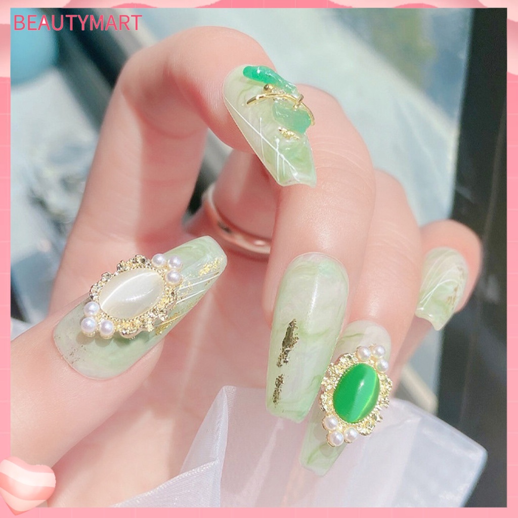 Set 5 Phụ Kiện Đá Mắt Mèo Trang Trí Móng Tay DIY