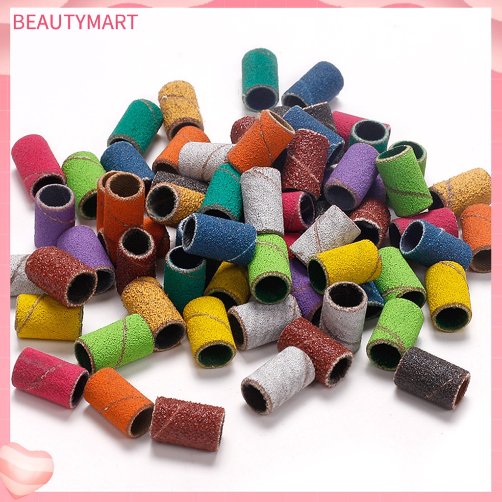 Bộ 50 / 100 Vòng Nhám Nhiều Màu Sắc Dùng Đánh Bóng Móng Tay