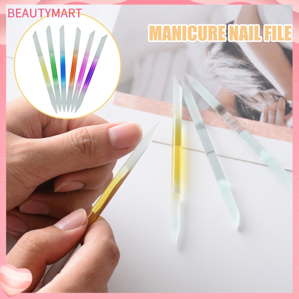 Dụng Cụ Dũa Móng Tay Bằng Acrylic Kính Hình Trụ Tiết Kiệm Sức Có Thể Tái Sử Dụng