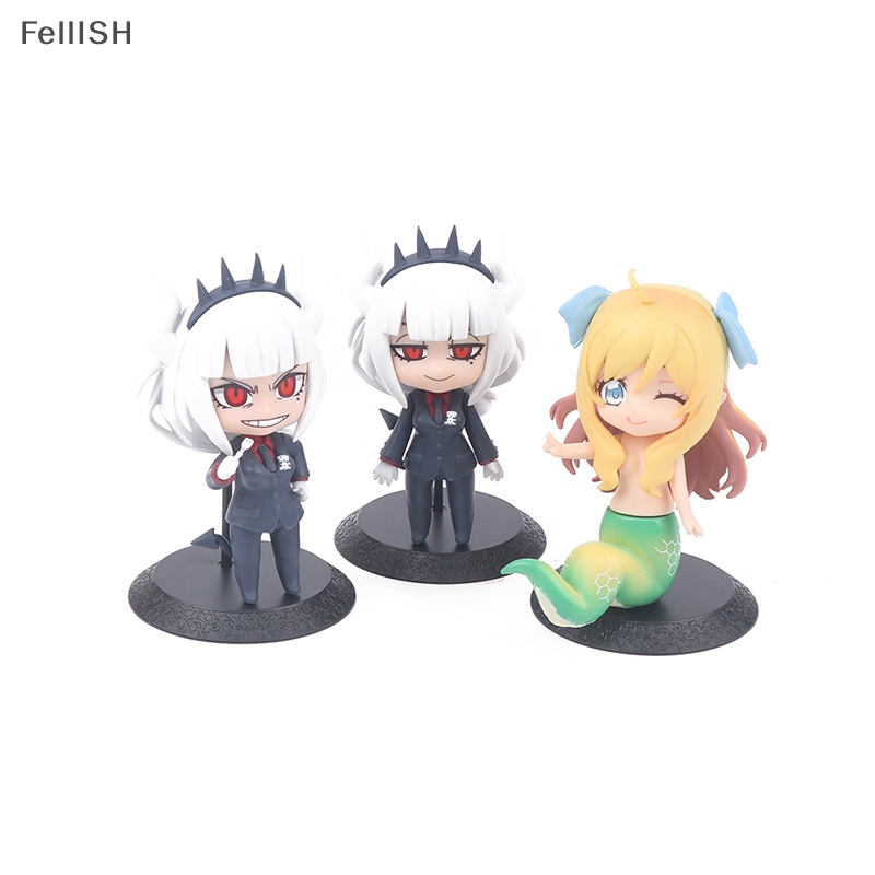 Set 4 Mô Hình Nhân Vật Phim Anime Helltaker Lucifer Bằng PVC 439br