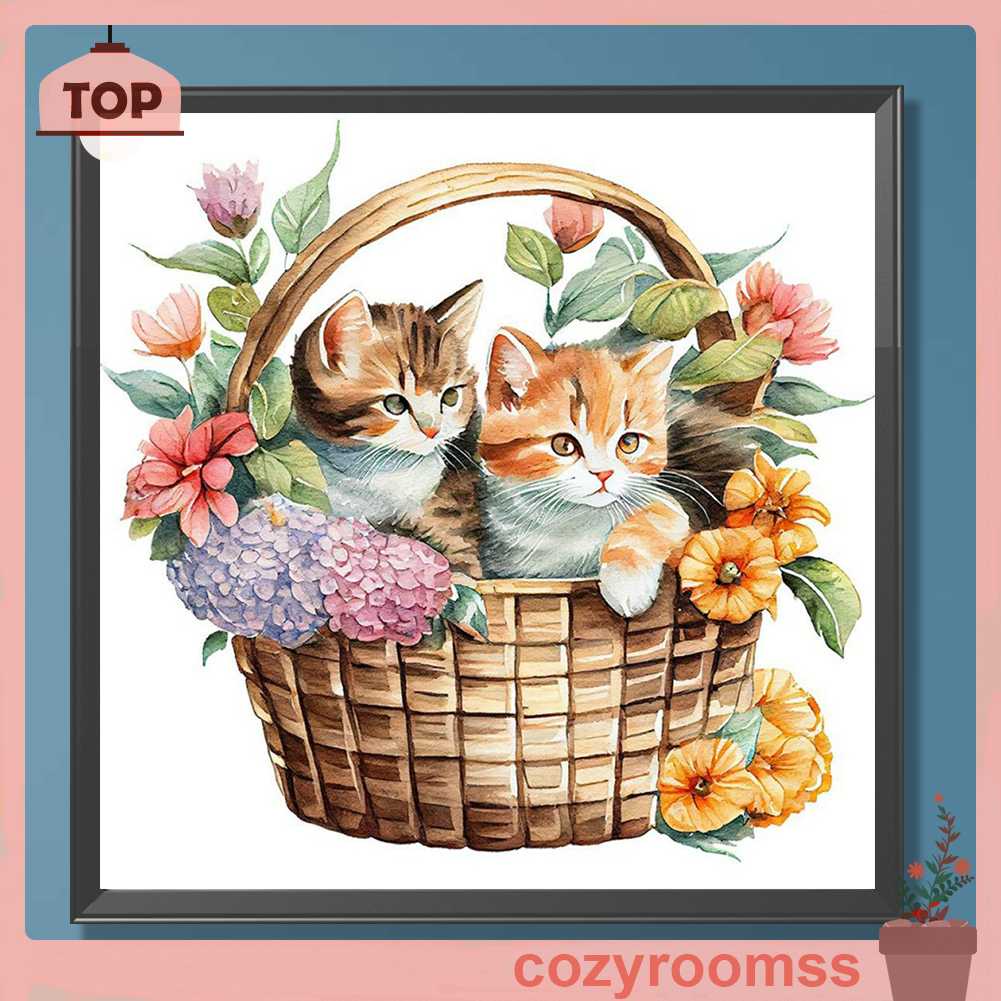 Tranh Đính Đá Kim Cương Toàn Bộ 5D DIY Hình Vẽ Hoa Trang Trí Nhà Cửa