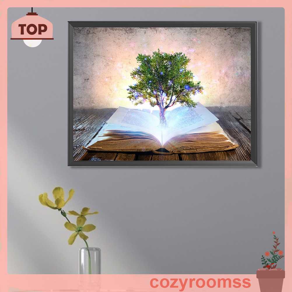 Tranh Đính Đá Kim Cương Toàn Bộ 5D DIY Hình Vẽ Cây