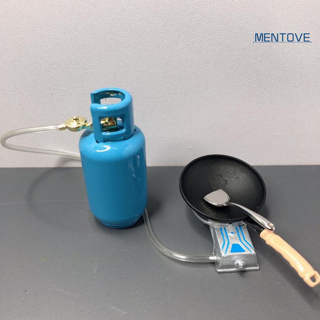 Đồ trang trí Bếp Gas Mini Bằng Hợp Kim Kẽm Tỉ Lệ 1 / 12 Dùng Trang Trí Nhà Búp Bê