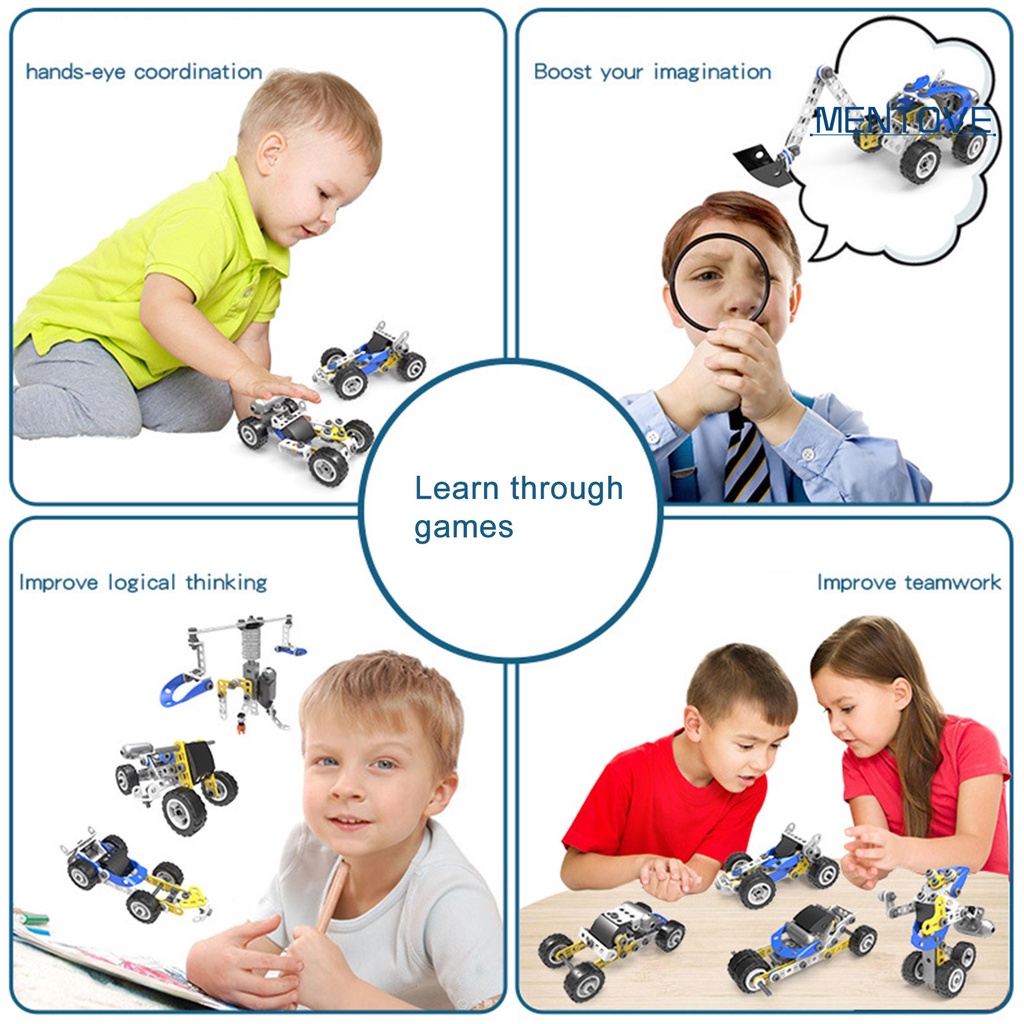 Bộ 111 Khối Lắp Ráp Bằng Nhựa ABS Nhiều Màu Sắc Cho Bé