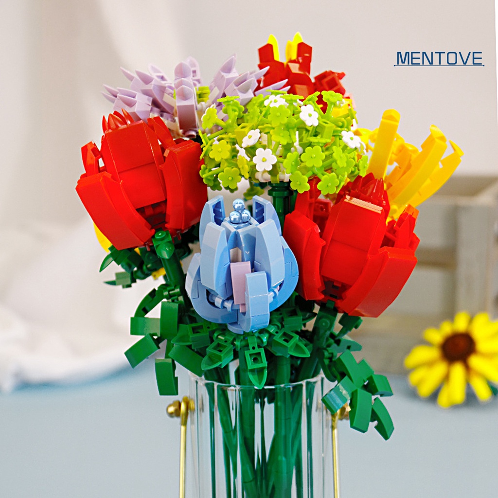 Khối Xây Dựng Hình Bông Hoa Độc Đáo Trang Trí Nhà Cửa DIY