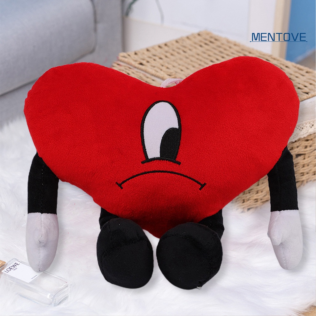 Thỏ Nhồi Bông 25cm Trái Tim Màu Đỏ Mềm Mại Đáng Yêu