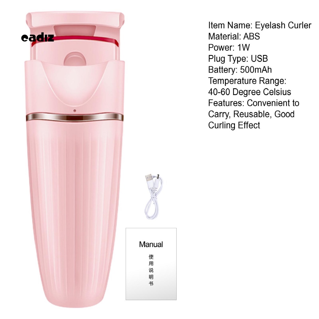 Dụng Cụ Uốn Lông Mi Bằng Nhiệt Thông Minh 500mAh Với Tay Cầm Linh Hoạt Tiện Dụng