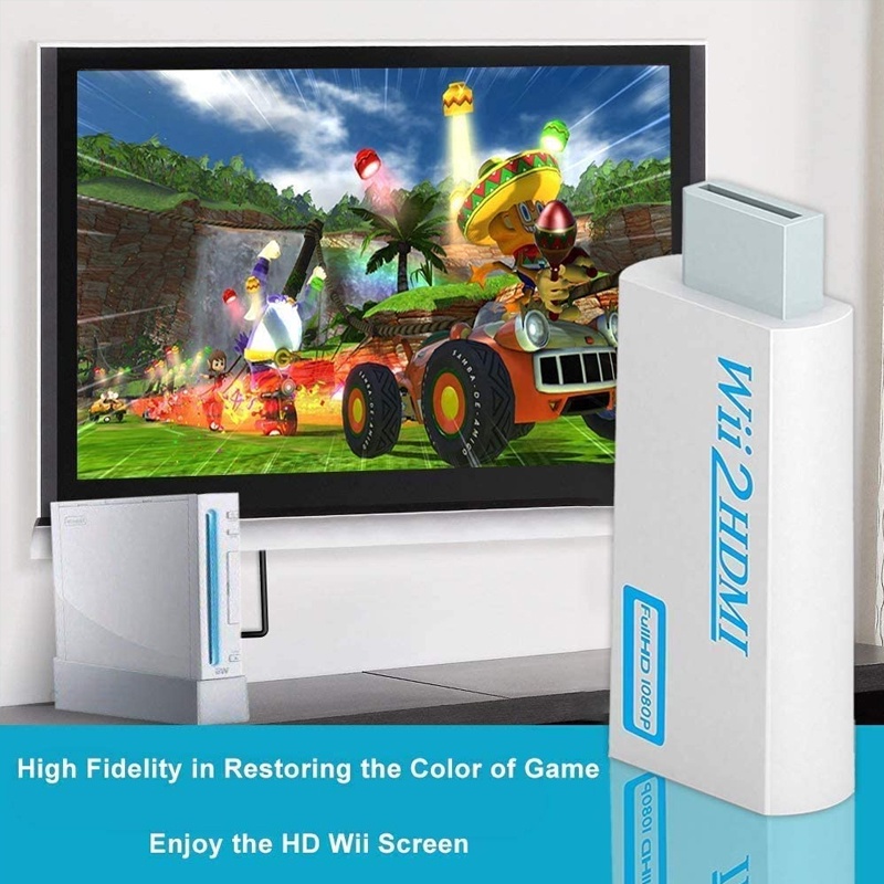 Bộ ChuyểN ĐổI Âm Thanh 3.5mm Sang HDMI Full HD 1080P Wii 2 HDMI Cho PC HDTV