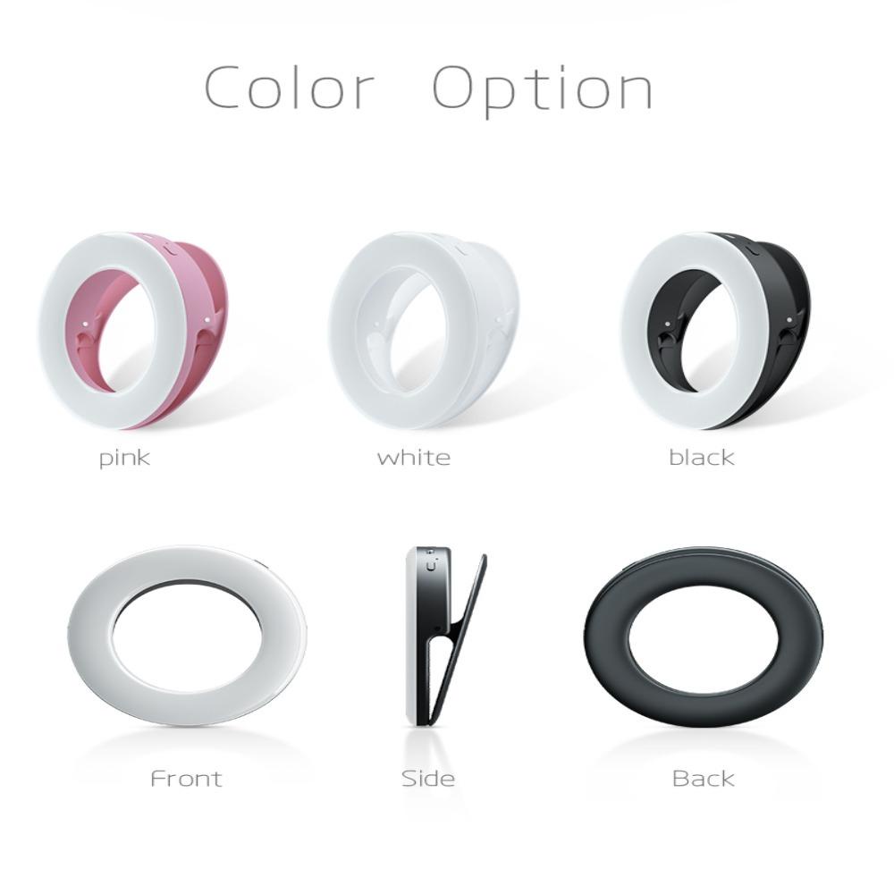 Vòng Đèn LED MALCOLM 3 Chế Độ Có Thể Sạc Lại Hỗ Trợ Chụp Ảnh